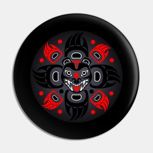 HAIDA PAW CIRCLE Pin