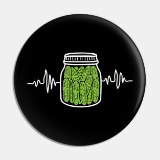 Pickle Jar Heartbeat Pin