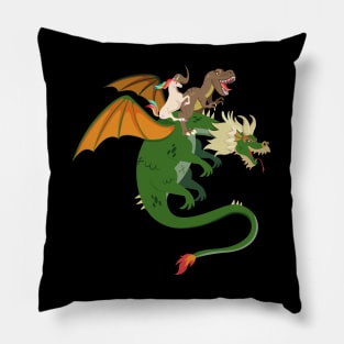 Unicorn T-rex Dinosaur Dragon Gift Pillow