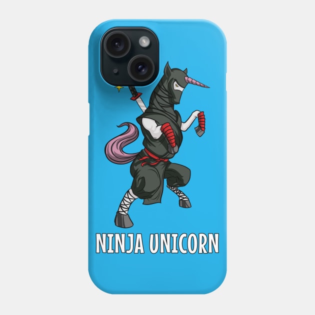 Ninja Unicorn Phone Case by underheaven