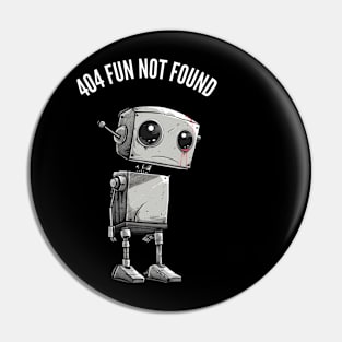 404 Fun Not Found v1 (round) Pin