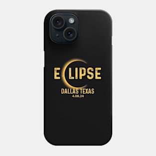 Dallas Texas Tx Total Solar Eclipse 2024 Totality Phone Case