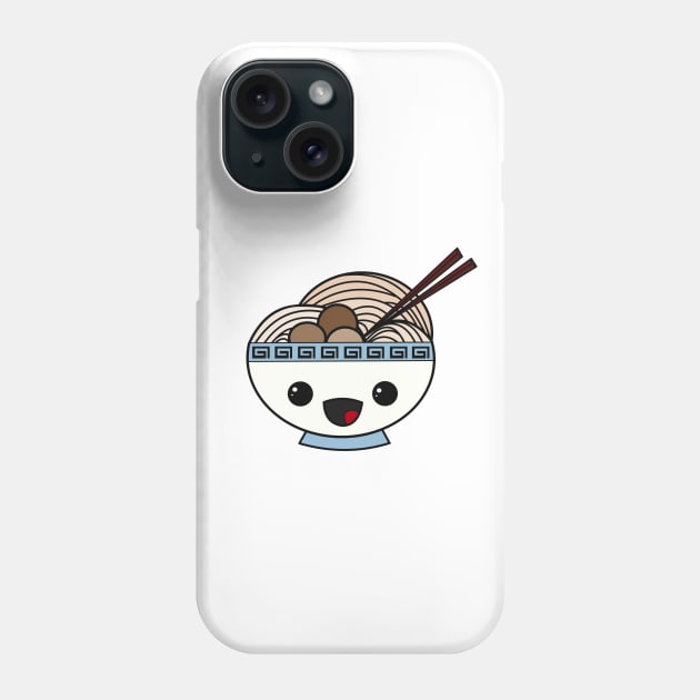 Kawaii Pho Babi - Meatballs and Noodles *Pho* Phone Case by pbDazzler23