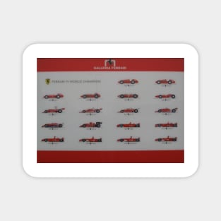 Galleria Ferrari F1 Champions Poster Magnet