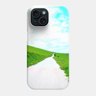 View at a gravel road in Piani di Ragnolo Phone Case