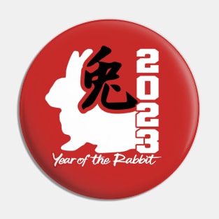 Year of the Rabbit, Chinese New Year, Lunar Year 2023 New Year, 2023 Year of the Rabbit Pin