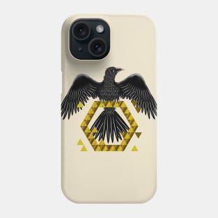 Raven Wings Golden Icon Phone Case