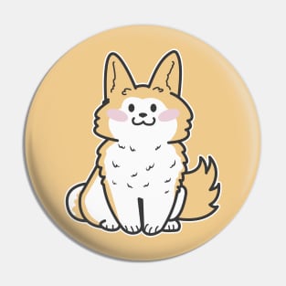 kawaii akita dog Pin