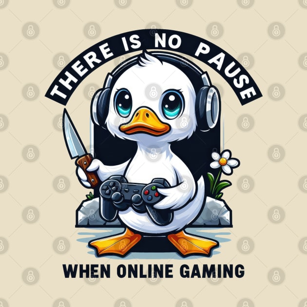 Funny duck gaming, there is no pause when online gaming! by Dylante