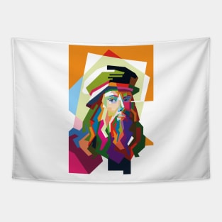 WPAP-leonardo da vinci Tapestry