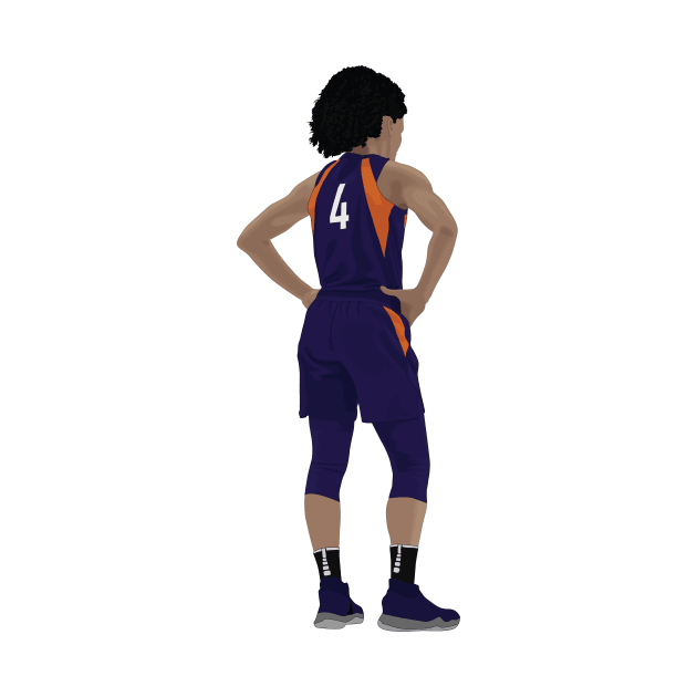 Female basketball player waiting by RockyDesigns