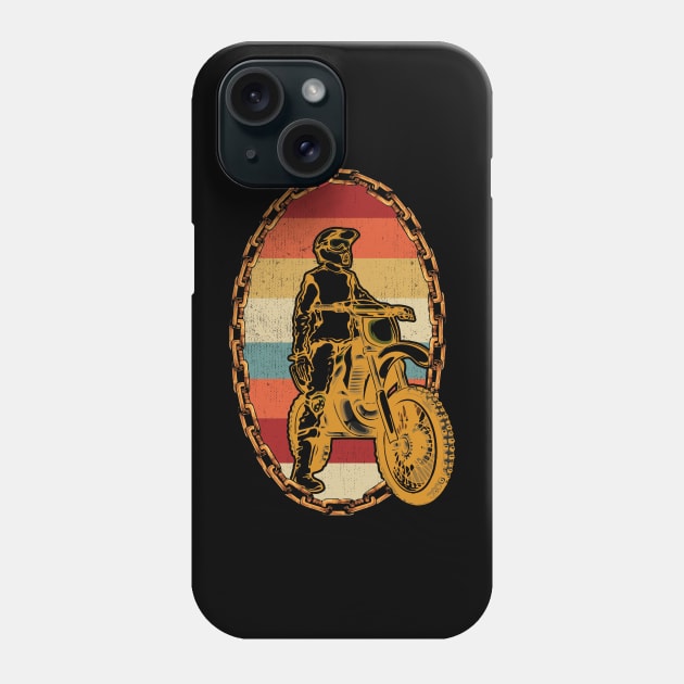 Dirt Bike Motocross Motorcycle Vintage Retro Gift Phone Case by sumikoric