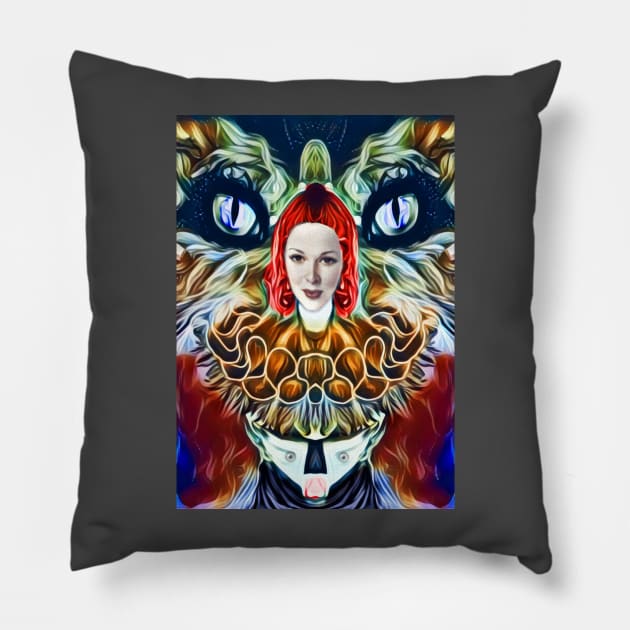 Ophelia the phoenix Pillow by Lord Amleth