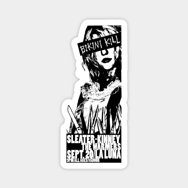 1990s Hardcore Punk Riot Grrrl Show Magnet by Scum & Villainy