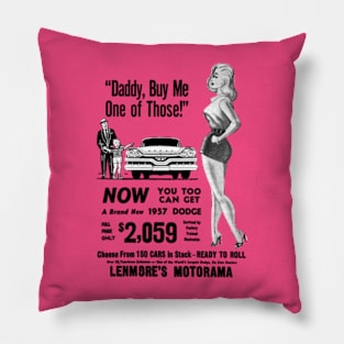 1957 CAR AD - advert Pillow