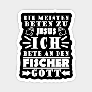 Fischer Fischen Kapitän Hafen Angeln Spruch Magnet