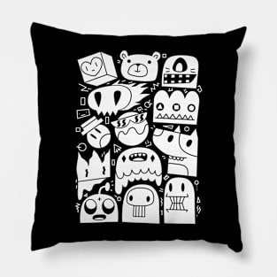 Doodle White OBIB Pillow