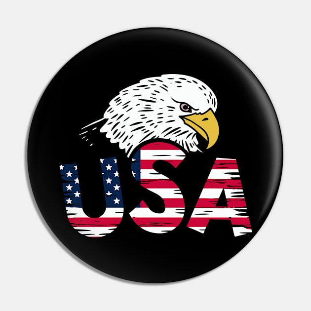 USA Eagle Pin by KAWAIITEE