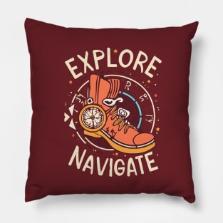 Explore Navigate Pillow