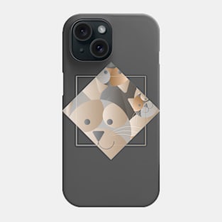 Cat | Geometric and Abstracted Phone Case