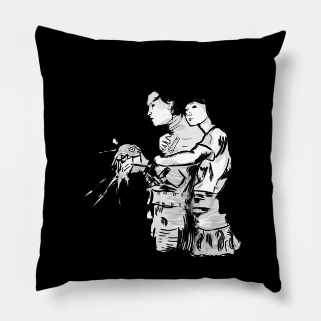 Art Edward Scissorhands Pillow by Diyutaka