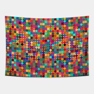 Bright Colorful Circles Tapestry