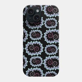 Colorful Spiral Forms with Rounded Shapes Phone Case