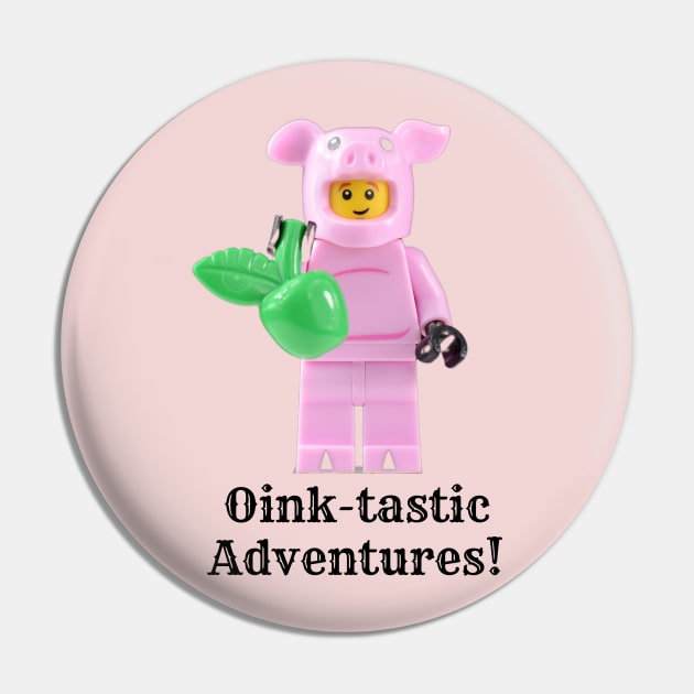 Pig Minifigure Pin by DIYitCREATEit