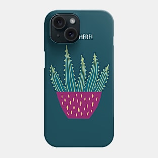 Aloe There! Succulent Plant Pun Humor Phone Case