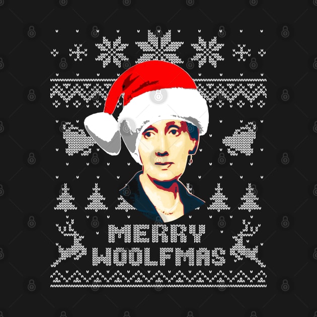 Virginia Woolf Merry Woolfmnas Funny Christmas by Nerd_art