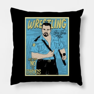 Big Boss Man Pro Wrestling // Just Say No To Drugs Pillow