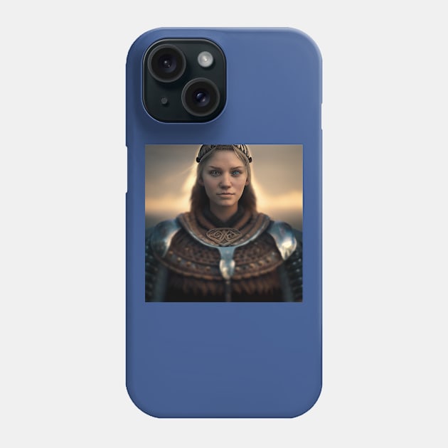 Viking Shield Maiden Phone Case by Grassroots Green