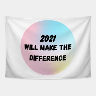 Colorful 2021 Will make the difference Tapestry