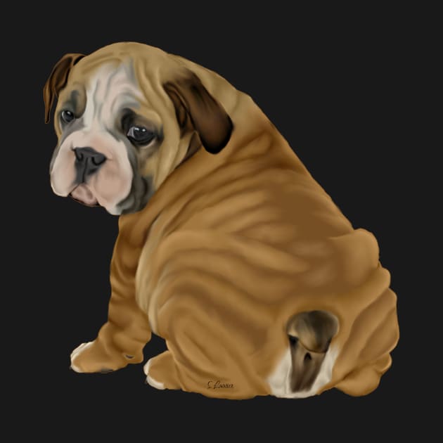 Cute English Bulldog Puppy by painteddreamsdesigns