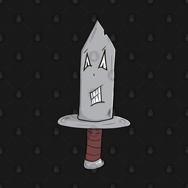 Knife Cartoon Style “Knifey MC Kniferson” by JonnyVsTees