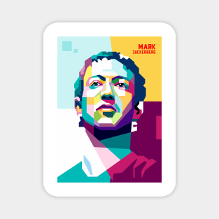 mark zuckerberg pop art Magnet