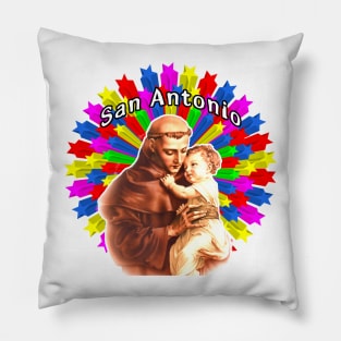 Saint Anthony of Padua the darling of the baby Jesus Pillow