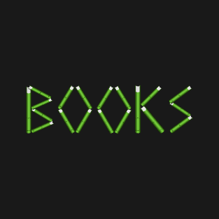 Books green written with books T-Shirt