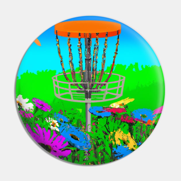 Disc Golf in a Patch of Colorful Flowers Pin by Star Scrunch