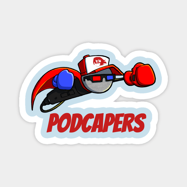 PodCapers Official Logo Magnet by A Place To Hang Your Cape