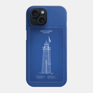 Minots Ledge Lighthouse - Massachusetts - AD Phone Case