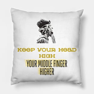 Mental Health Awareness - Keep your head high Pillow