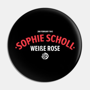 Sophie Scholl - Die weiße Rose  Resistance Heroine Pin