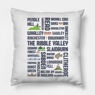 Ribble Valley - Pendle Hill - Lancashire towns - British tourism - Ex pat Pillow