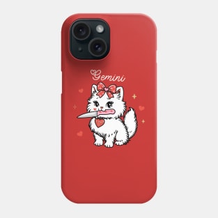 Gemini Sassy Valentines Kitty Phone Case