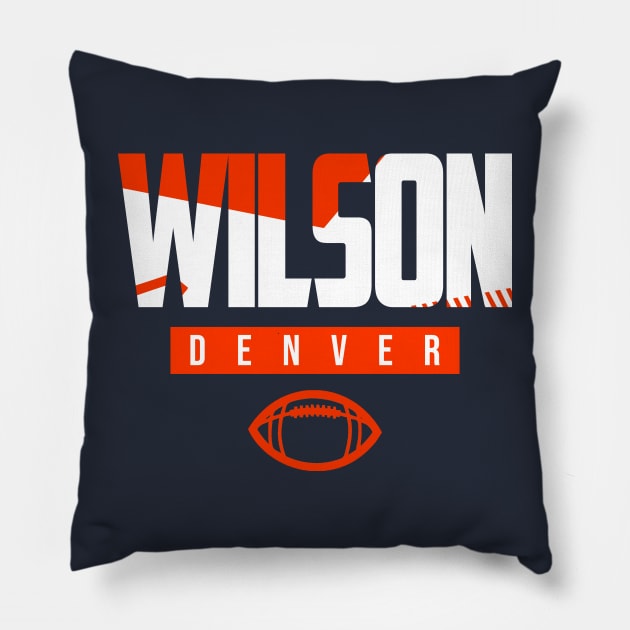 Wilson Denver Football Practice Pillow by funandgames