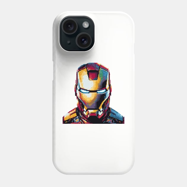 Pixel Ironman Iron Man Retro Ni Phone Case by Amado ⭐⭐⭐⭐⭐