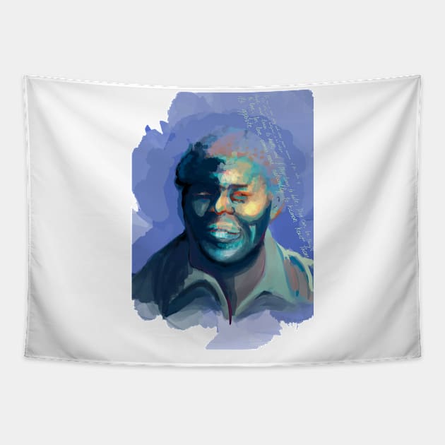 Nelson Mandela Tapestry by Angieart