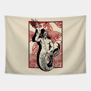 Poseidon in greek mythology Tapestry