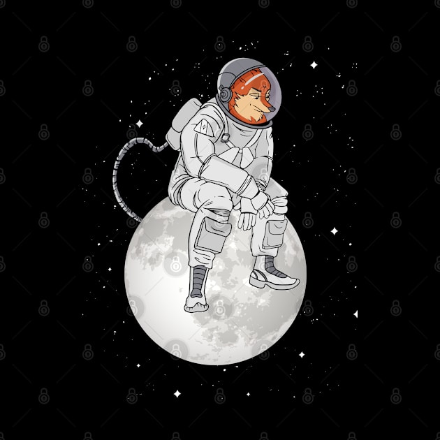 Fox Space Astronaut - Funny Fox Lover Science Lover UFO by YouareweirdIlikeyou